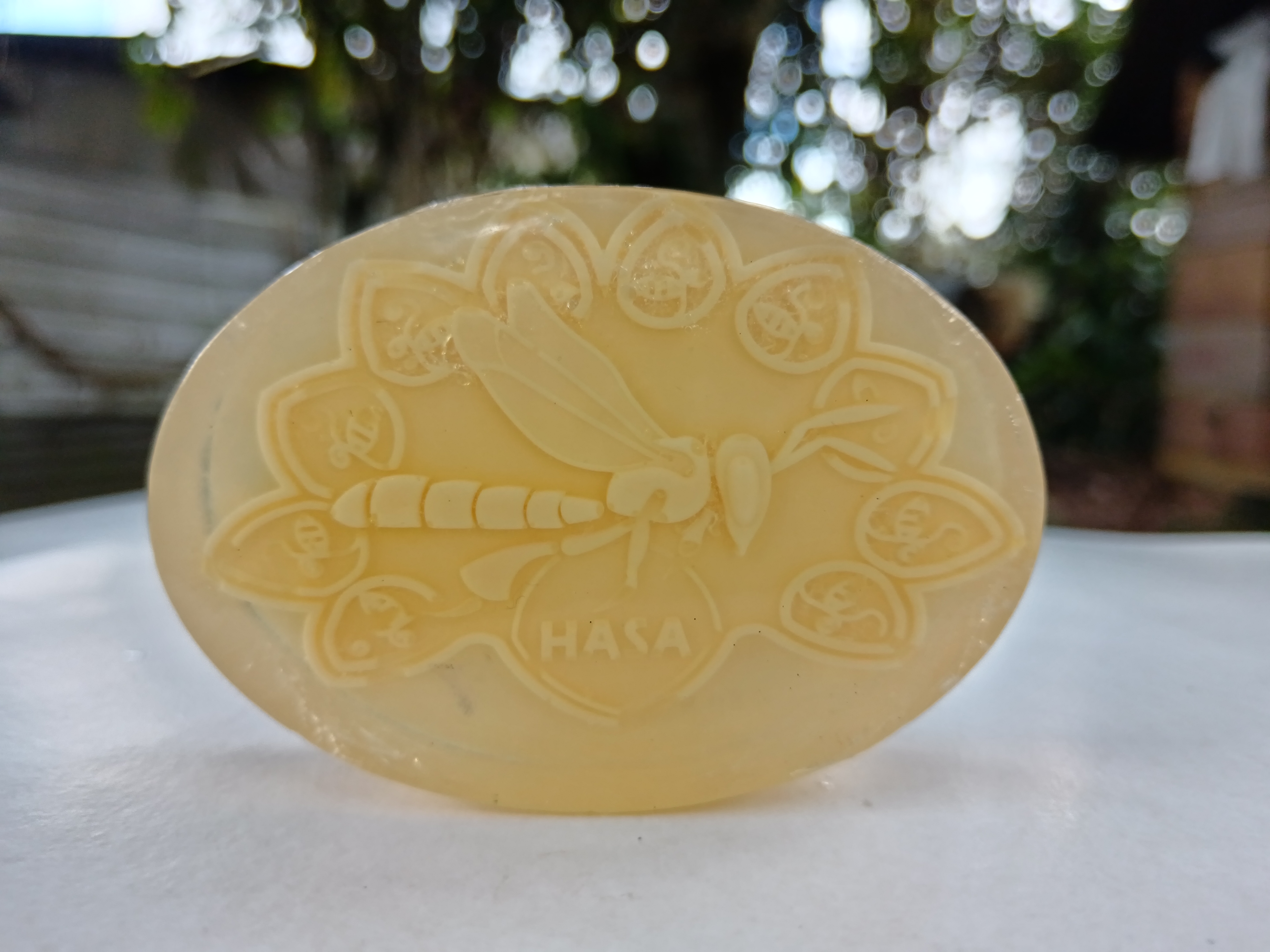 Jabón artesanal con miel